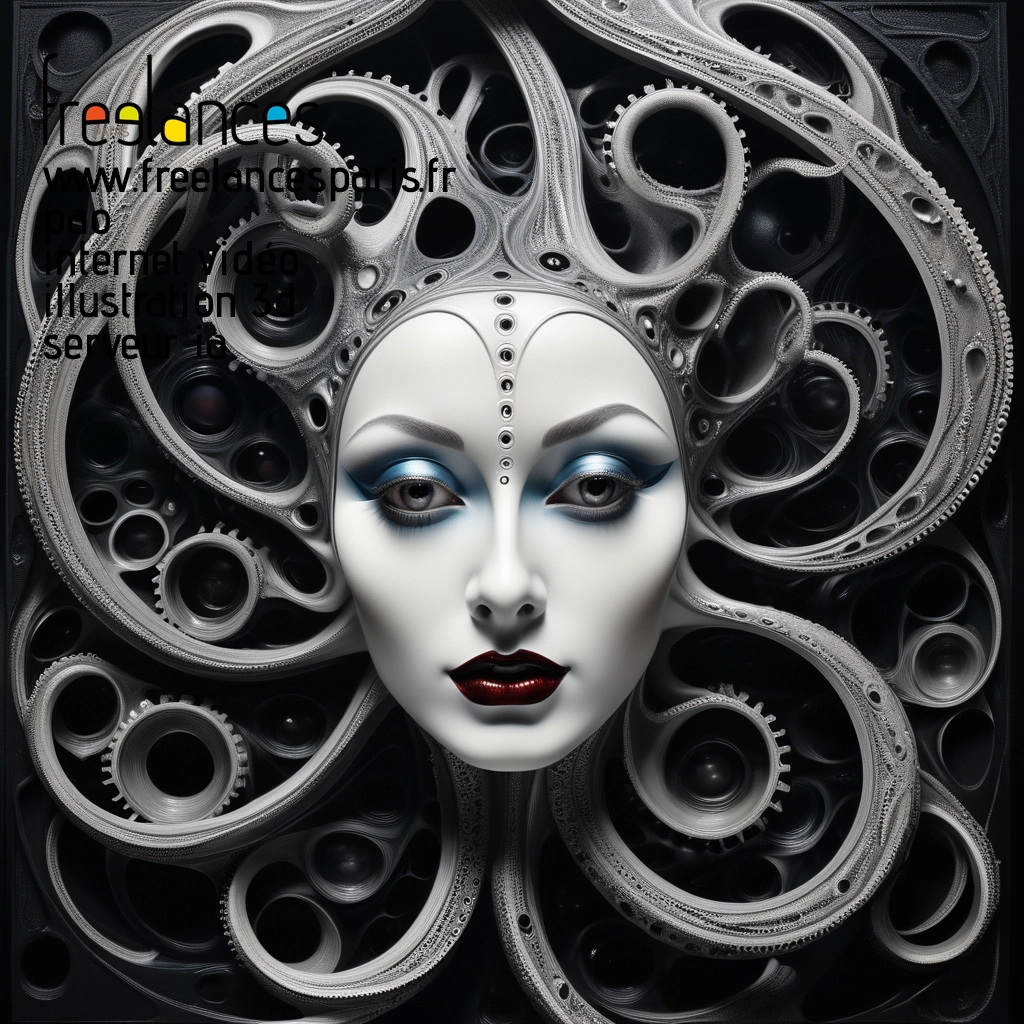 Pao mise en page internet vidéo illustration 3d serveur IA générative AI freelance paris studio de création magazines ufrnr7y0